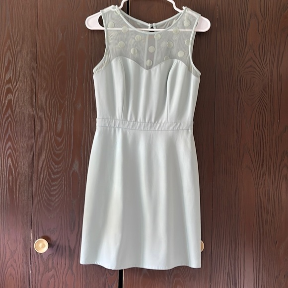 Lauren Conrad light sage green sleeveless dress. Size 4 - Picture 1 of 6